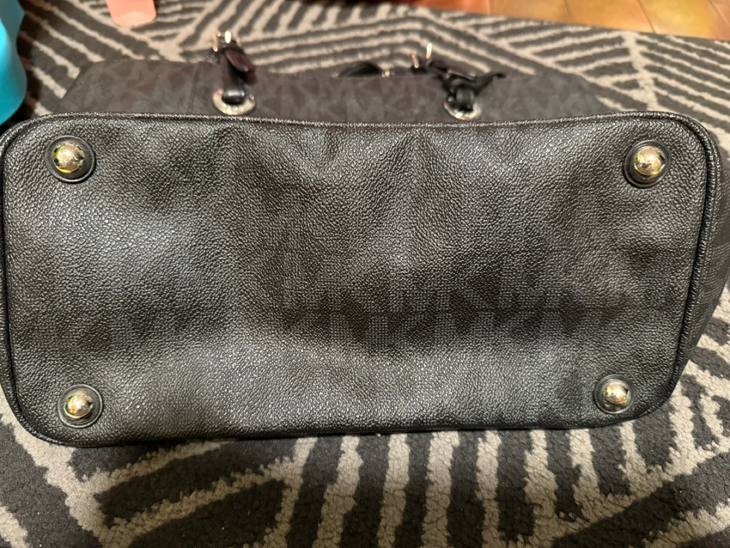 Michael Kors Black MK Monogram Tote Bag - photo 4