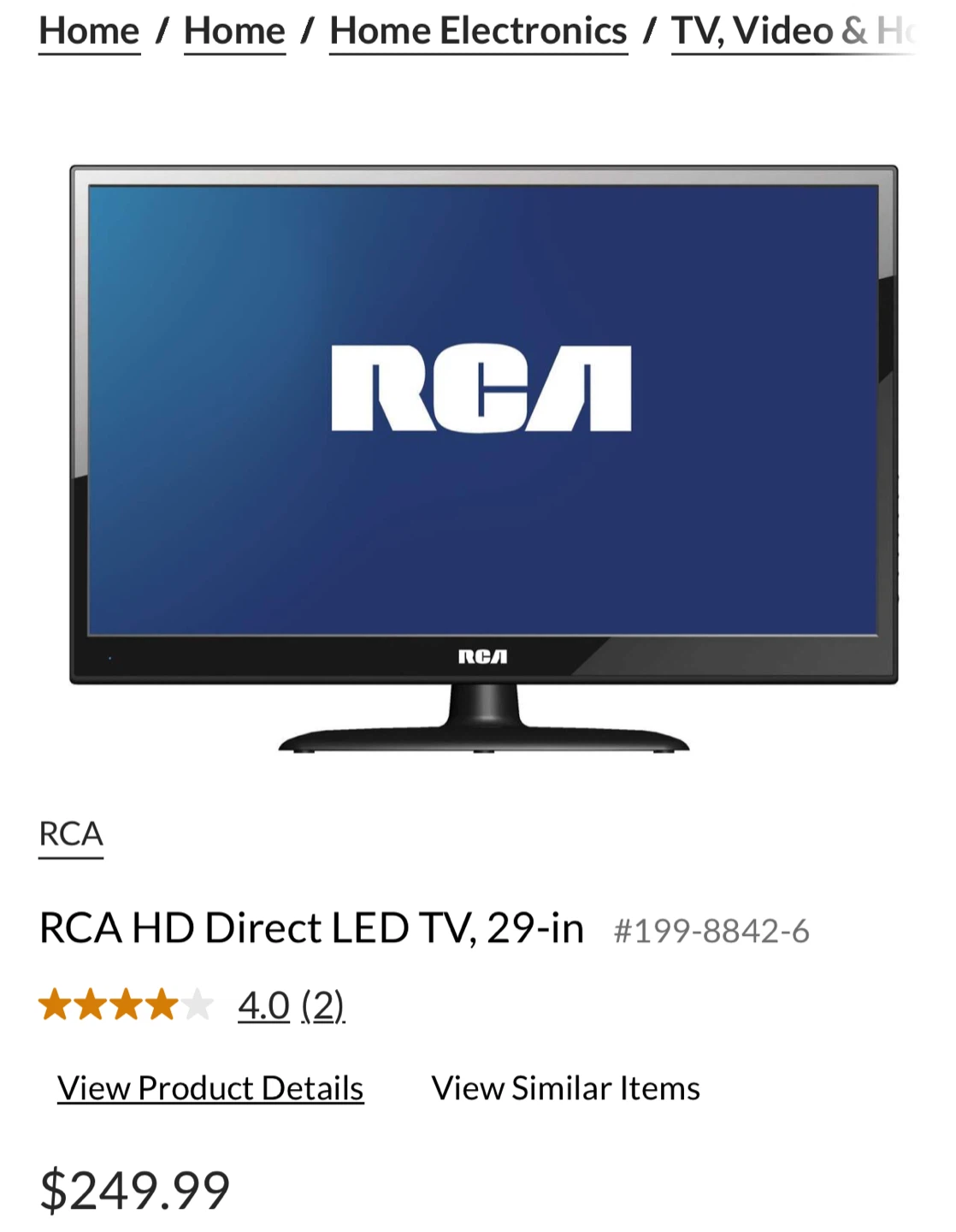 RCA 29" TV with Remote (not Smart TV) - photo 5