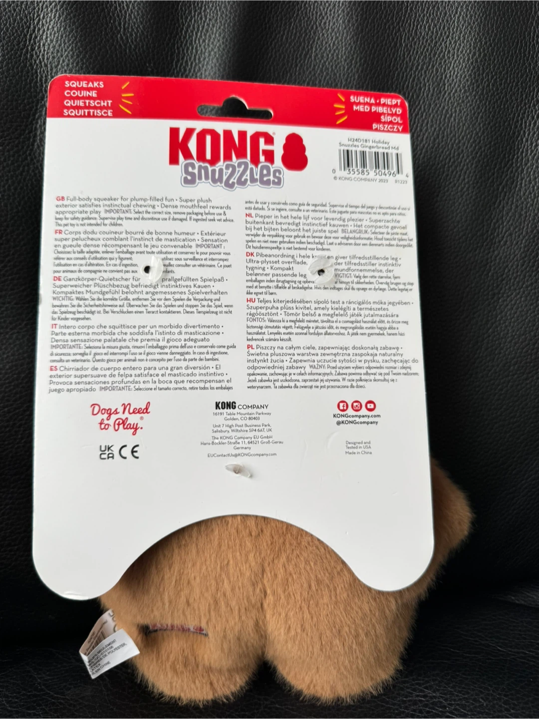 KONG Snuzzles Gingerbread  Dog Toy - photo 2