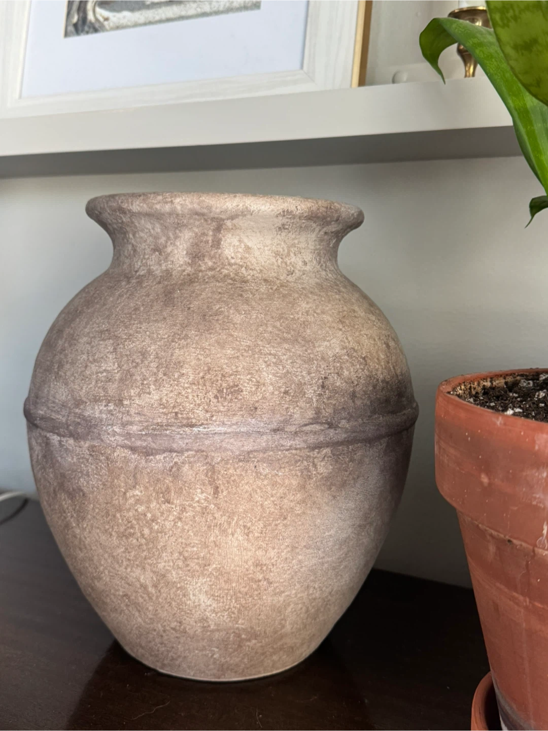 Aged Ceramic Vase - photo 3