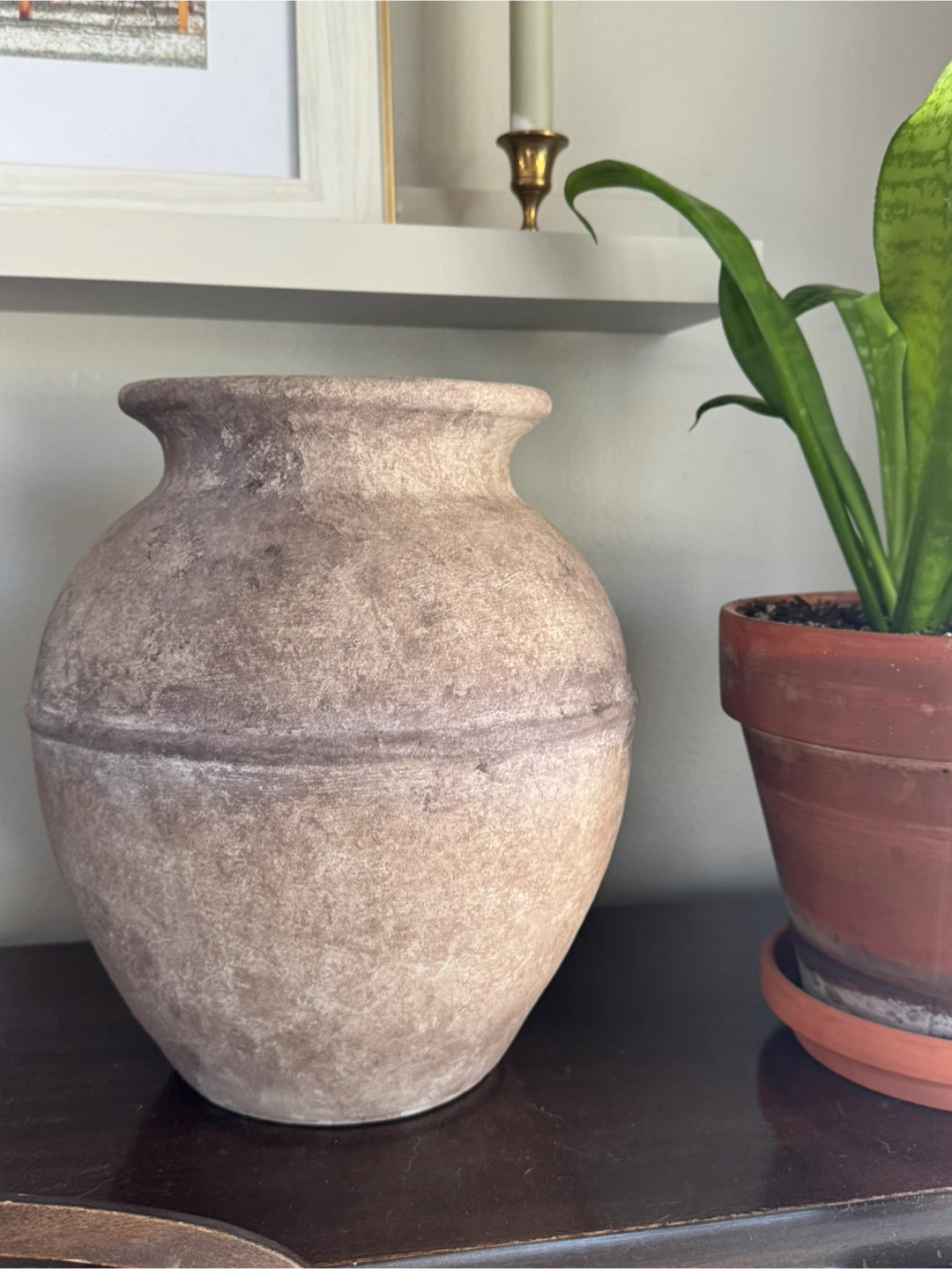 Aged Ceramic Vase - photo 4