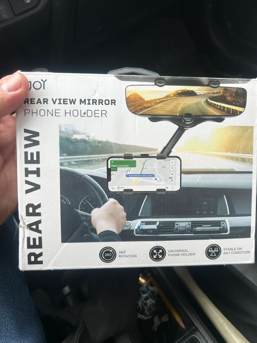 JOY Rear View Mirror Phone Holder