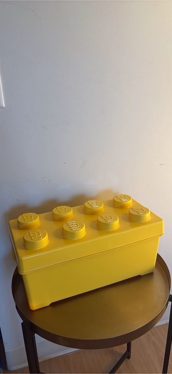 LEGO Storage Brick Organizer Yellow