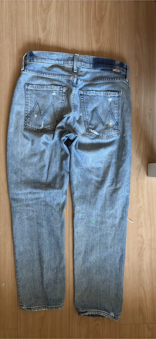 MOTHER Denim Jeans Women's Size 27 Blue Distressed - photo 2