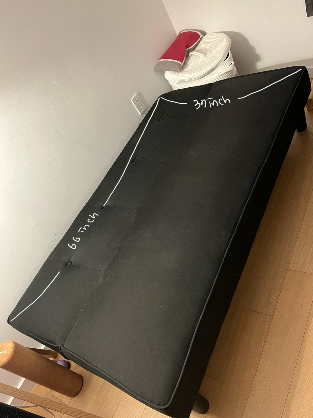 Black Futon Sofa Bed - photo 2