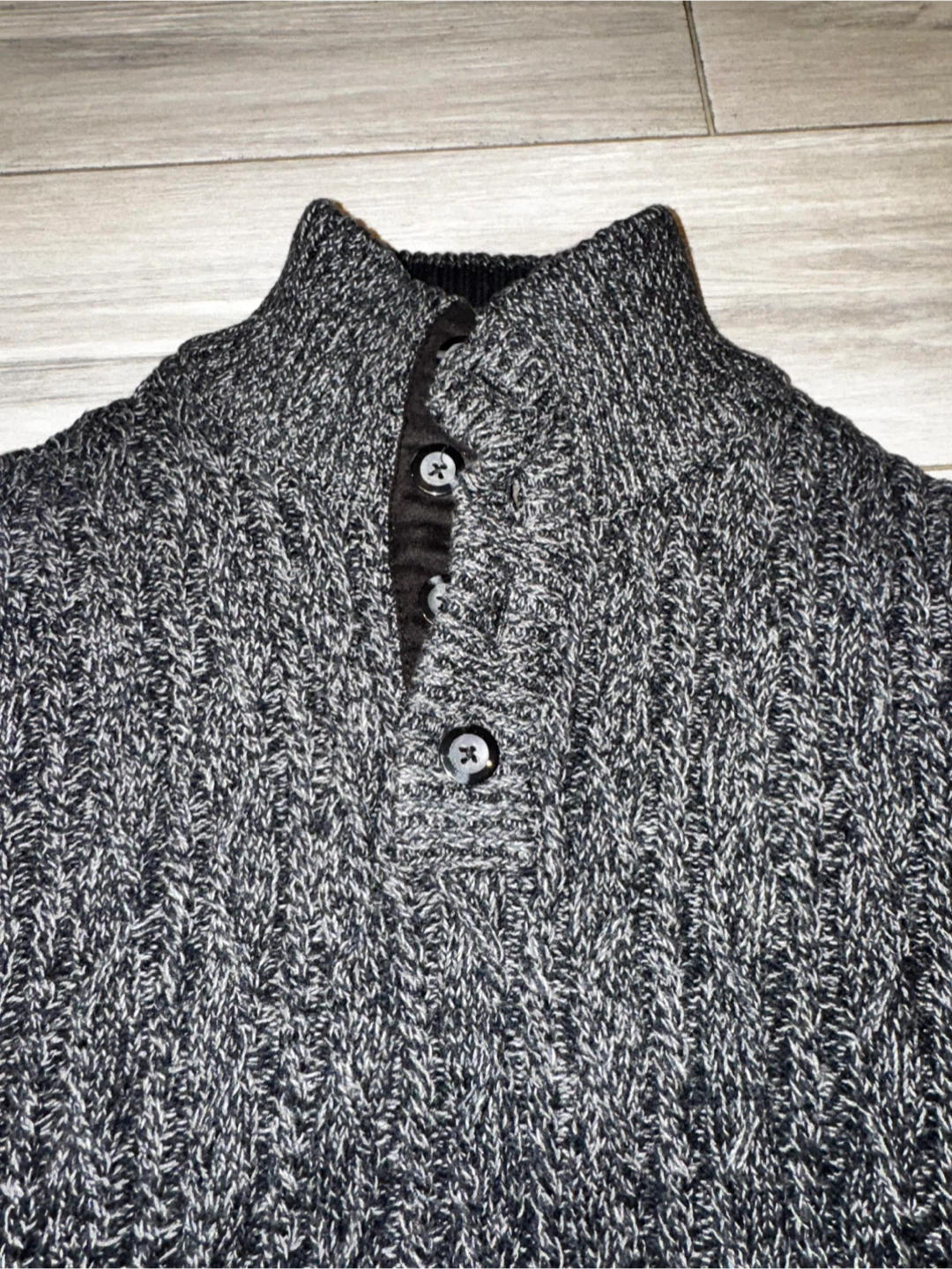 🏆Tasso Elba Men's Shawl Collar Cable Knit Sweater - Size L - photo 4