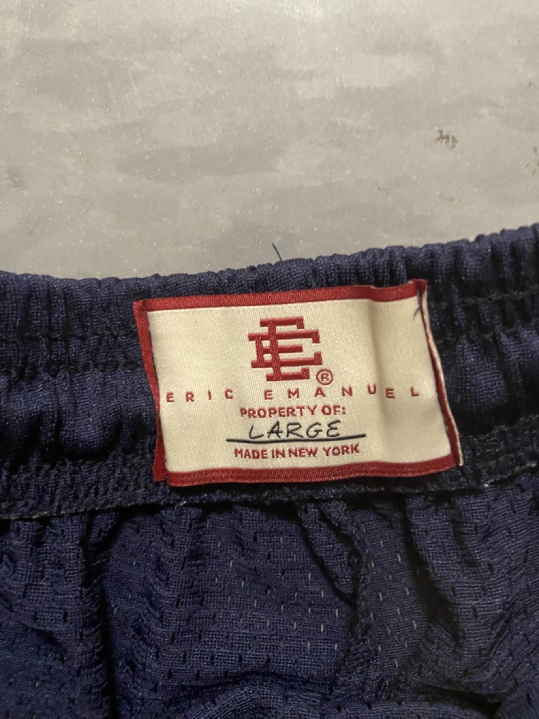 Eric Emanuel Basketball Shorts Size L Navy Blue - photo 2