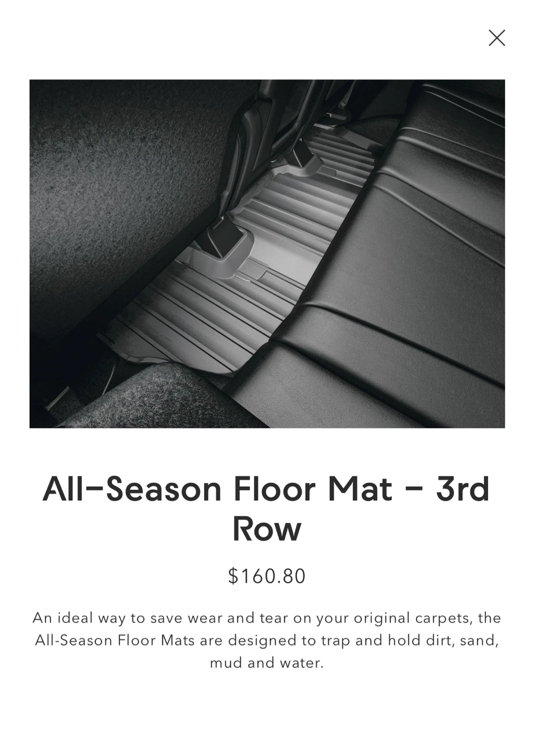 22-26 Acura MDX A-SPEC Genuine All-Season Floor Mats - photo 2