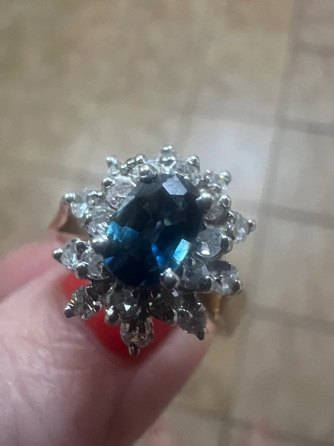 14K Gold Sapphire and Diamond  Ring w/appraisal