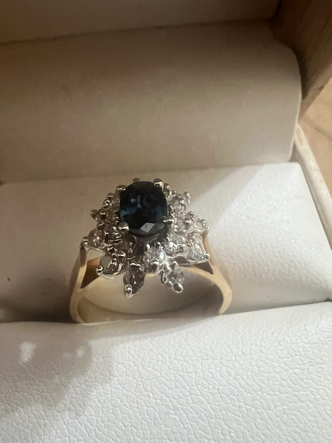14K Gold Sapphire and Diamond  Ring w/appraisal - photo 2