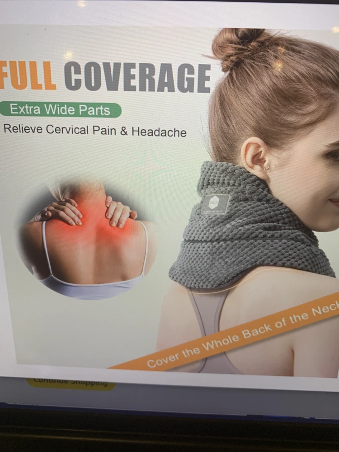 UCN Microwavable Neck Wrap - 100% Natural Moist Heat