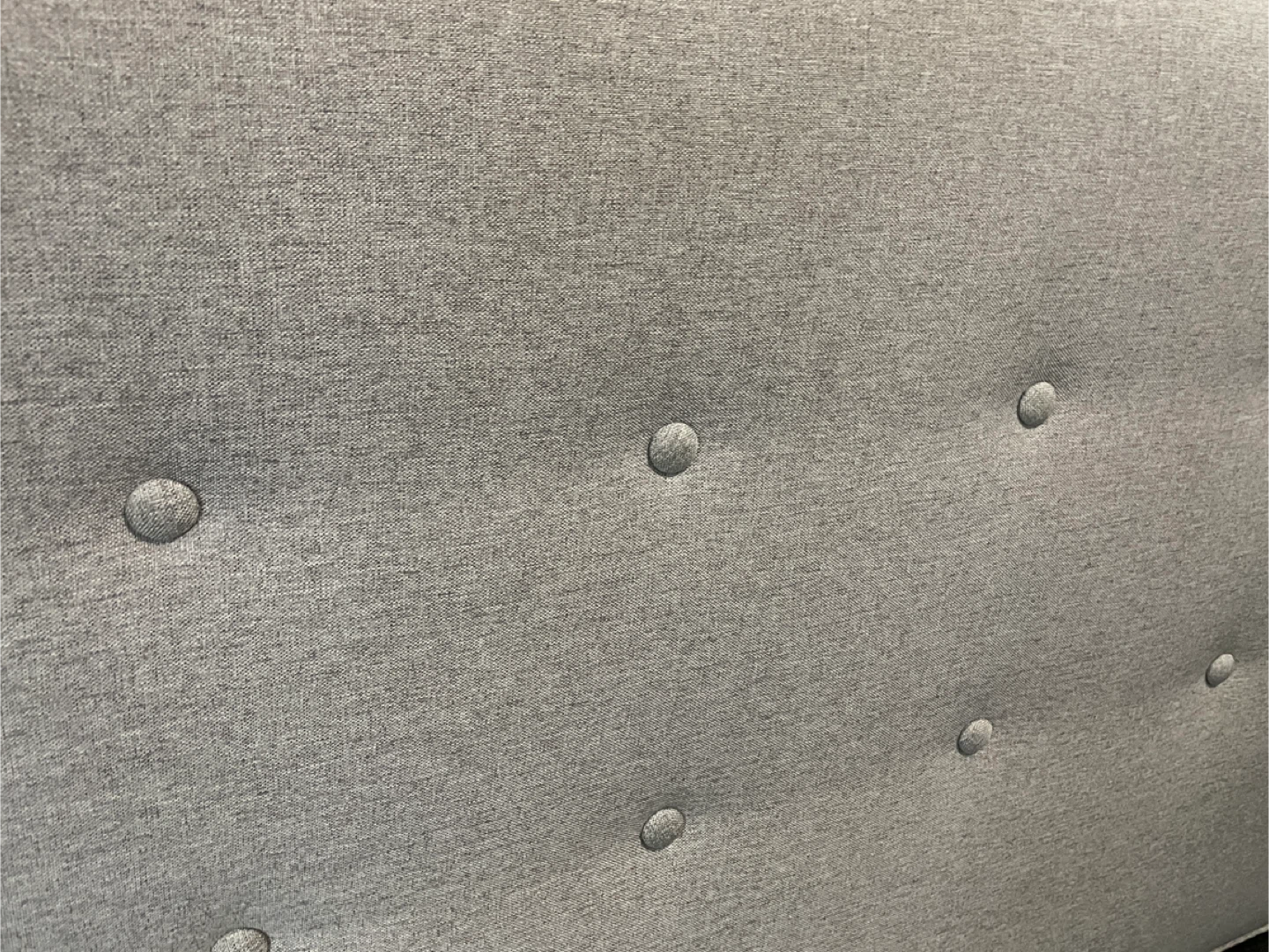 Grey Tufted Upholstered Headboard and Bed Frame - photo 3