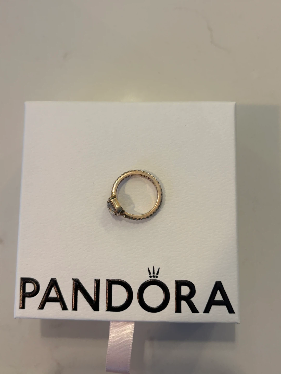 Pandora Rose Gold Princess Cut Ring - photo 2