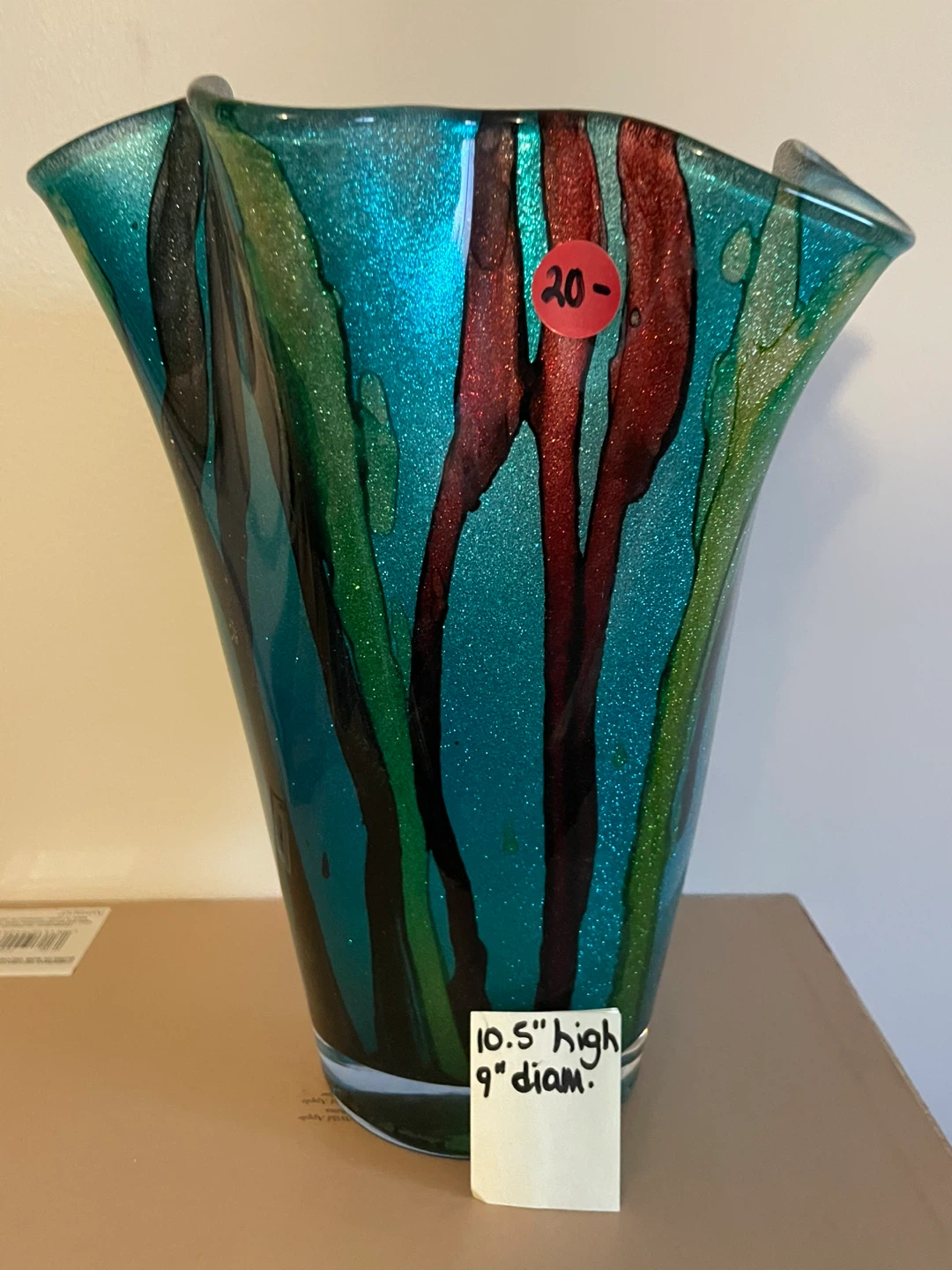 Decorative Glass Vase 10.5" High - photo 2