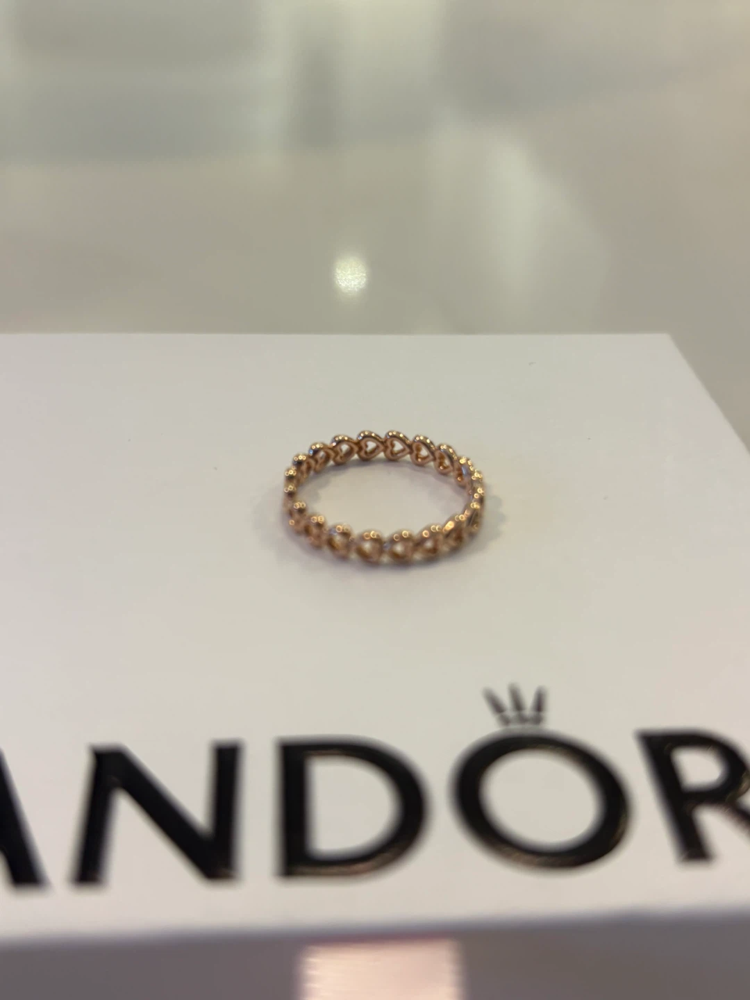 Pandora Rose Gold Hearts Ring - photo 3
