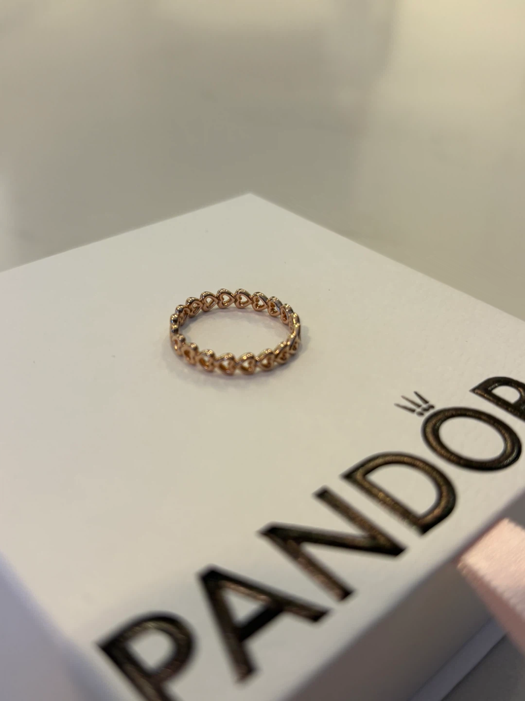 Pandora Rose Gold Hearts Ring - photo 2