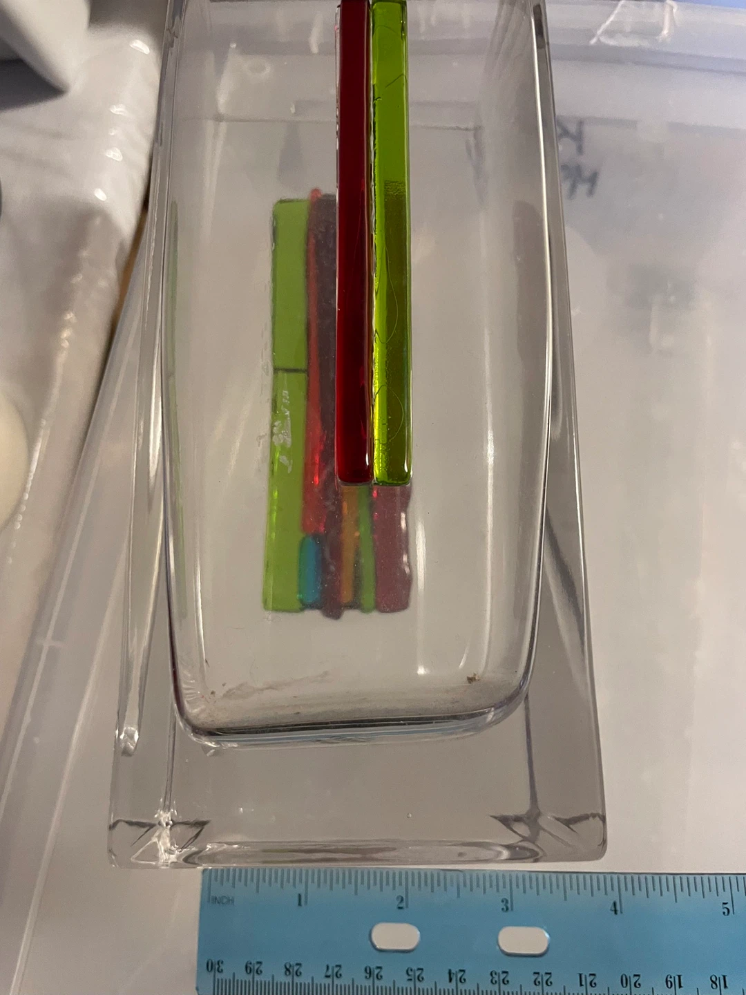Decorative Glass Vase with Colorful Insert - photo 3