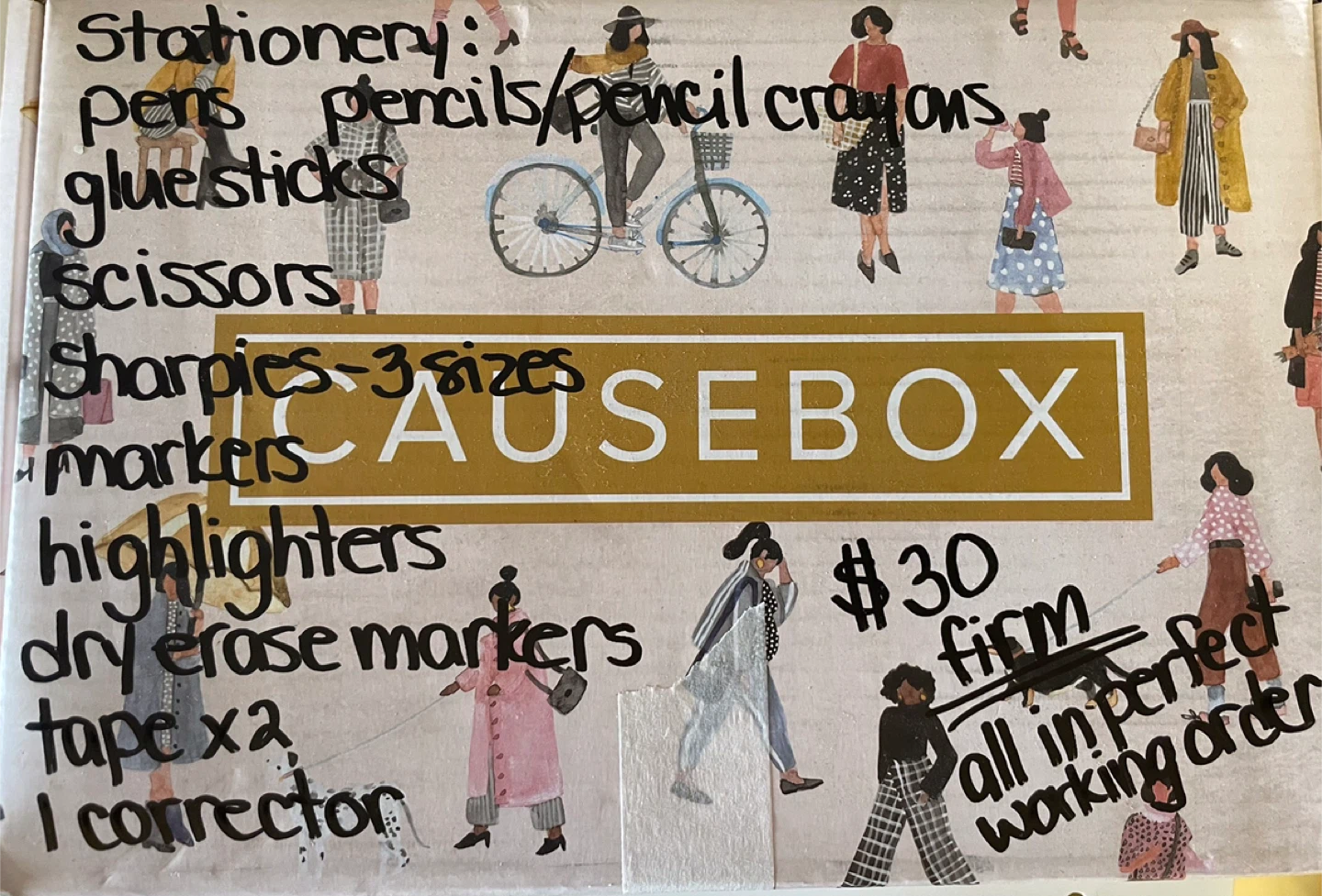 Assorted Stationery & Art Supplies Box