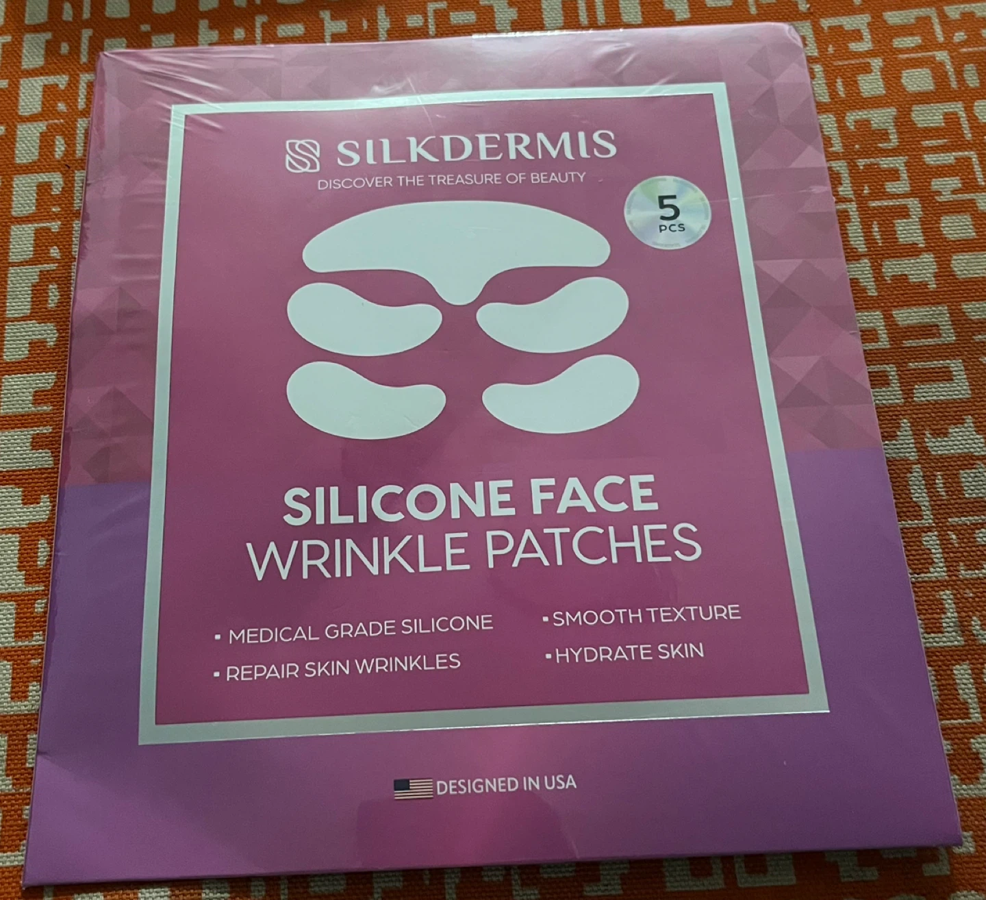 SILKDermis Silicone Face Wrinkle Patches - 5 pcs