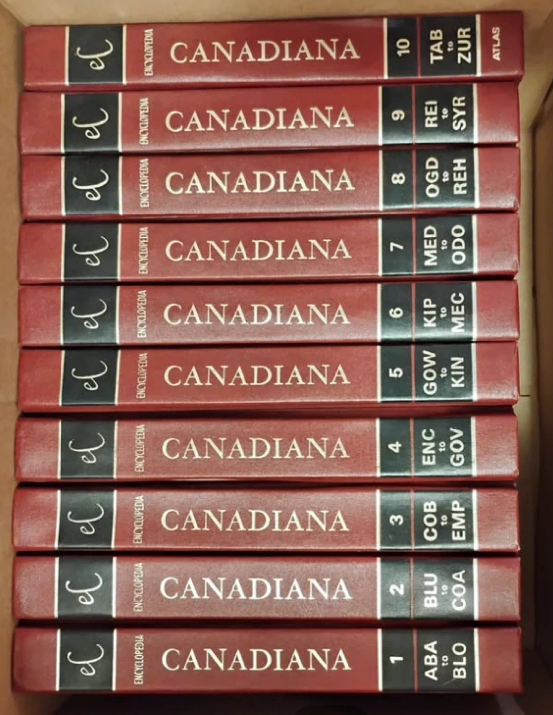 🏆Canadiana Encyclopedia Set - 10 Volumes