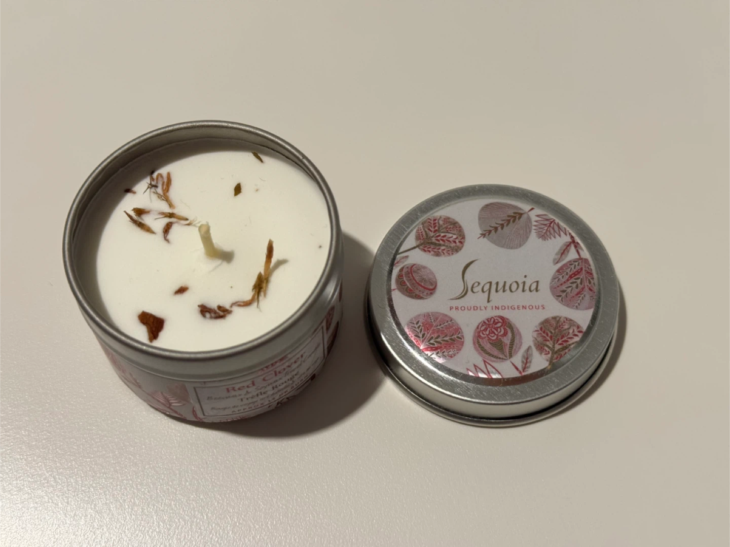 Sequoia Red Clover Beeswax & Soywax Travel Candle - photo 2