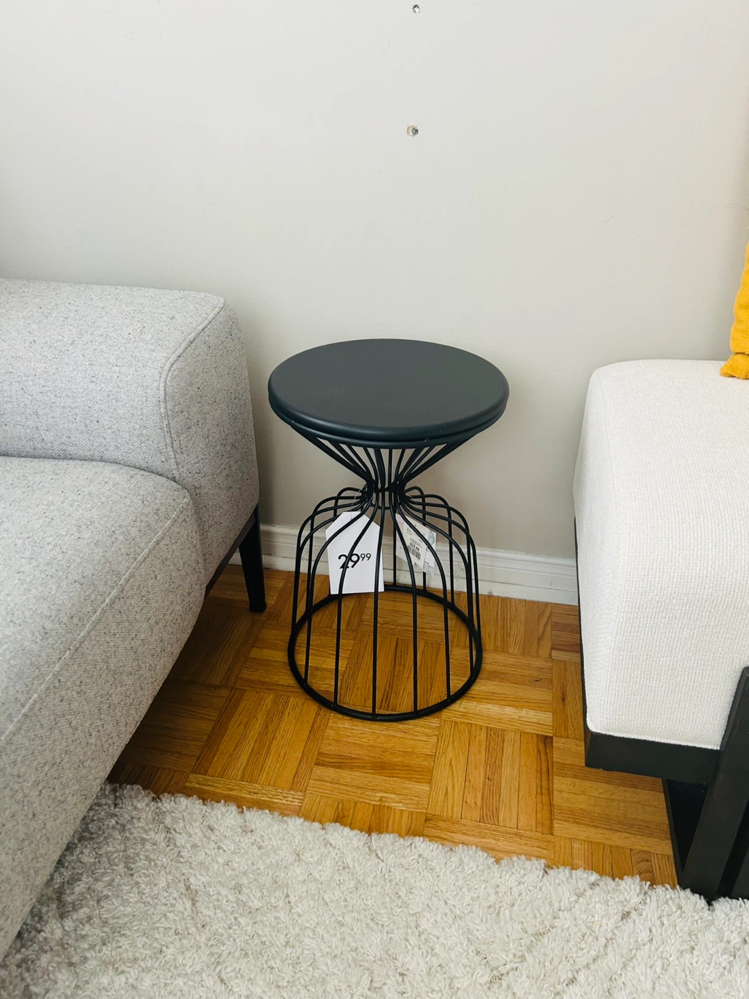 Black Metal Accent Table