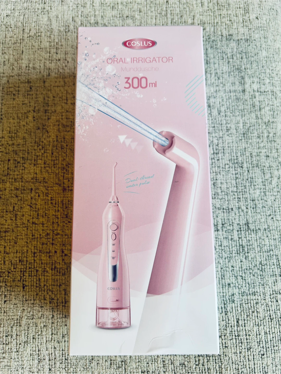 *NEW - COSLUS Water Teeth Flosser - Absolute Cherry Pink