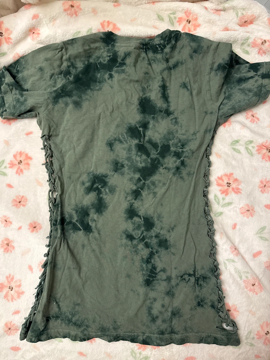 Affliction Tie-Dye Lace-Up T-Shirt - photo 2