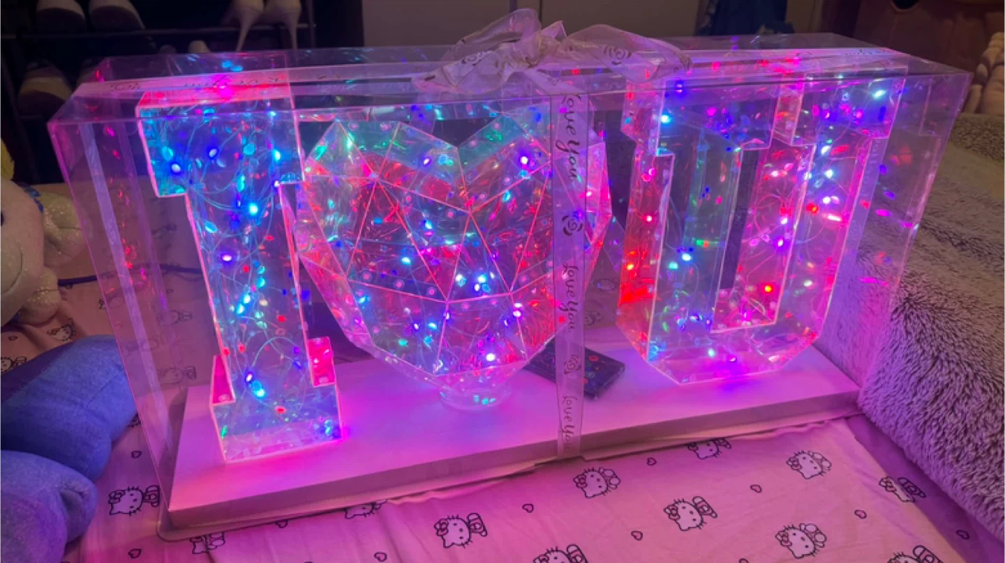 I Love You Light Up Sign with Heart - photo 3