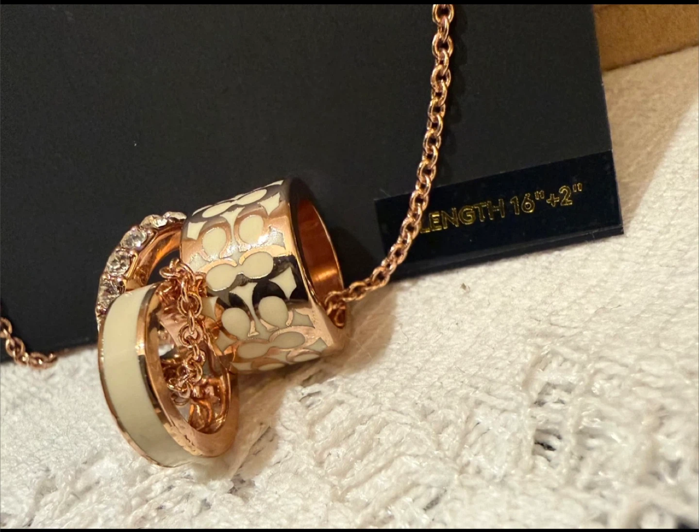 💝Authentic COACH Necklace/Beautiful in original condition! - photo 5