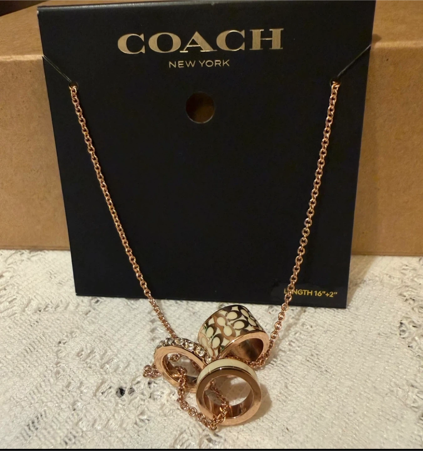 💝Authentic COACH Necklace/Beautiful in original condition! - photo 2