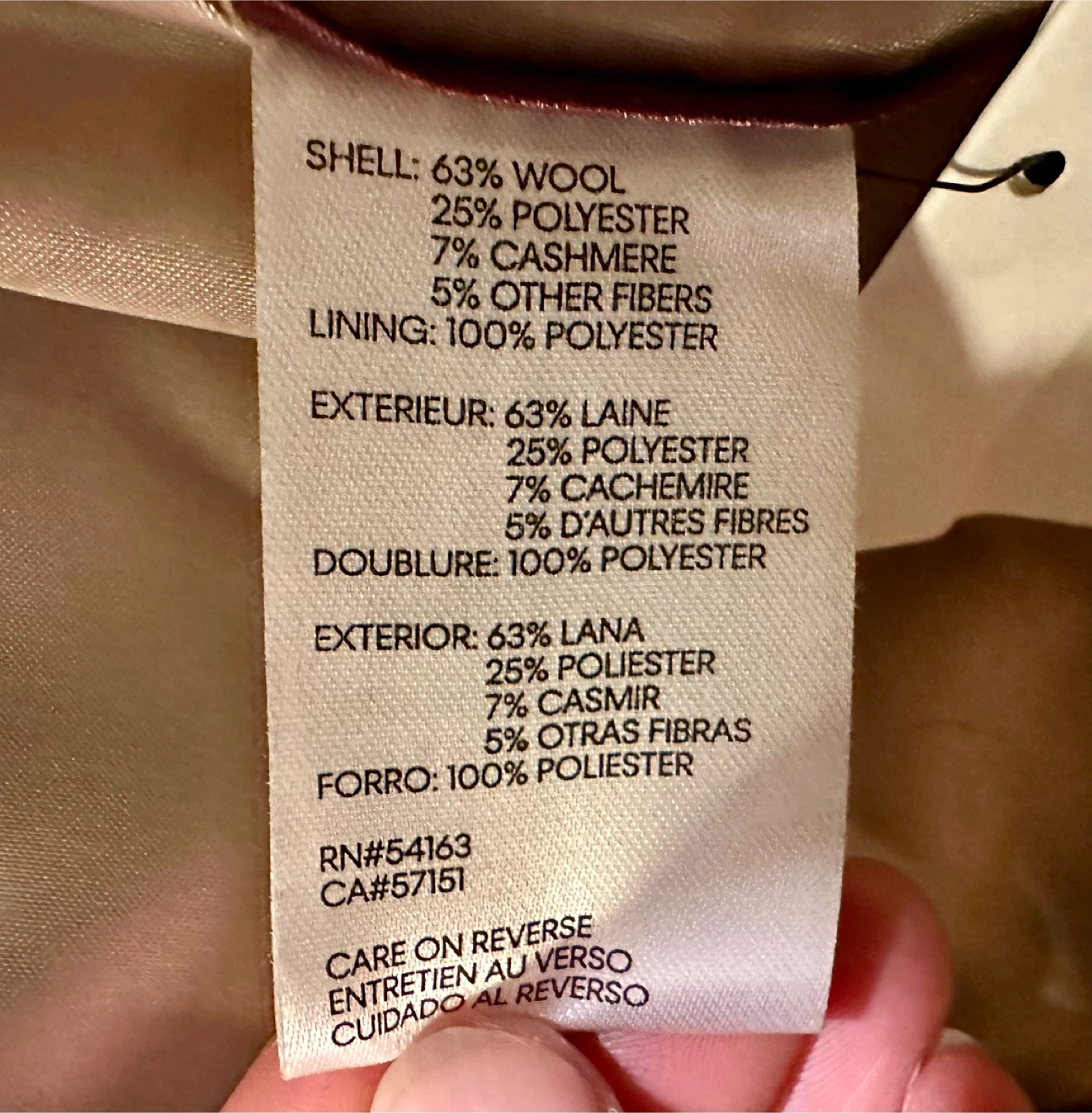 Calvin Klein Women's Camel Wool Blend Coat, Size 2 🏆 - photo 5