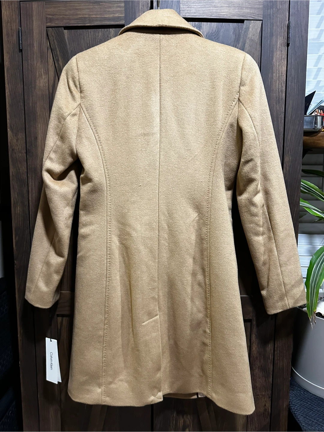 Calvin Klein Women's Camel Wool Blend Coat, Size 2 🏆 - photo 2