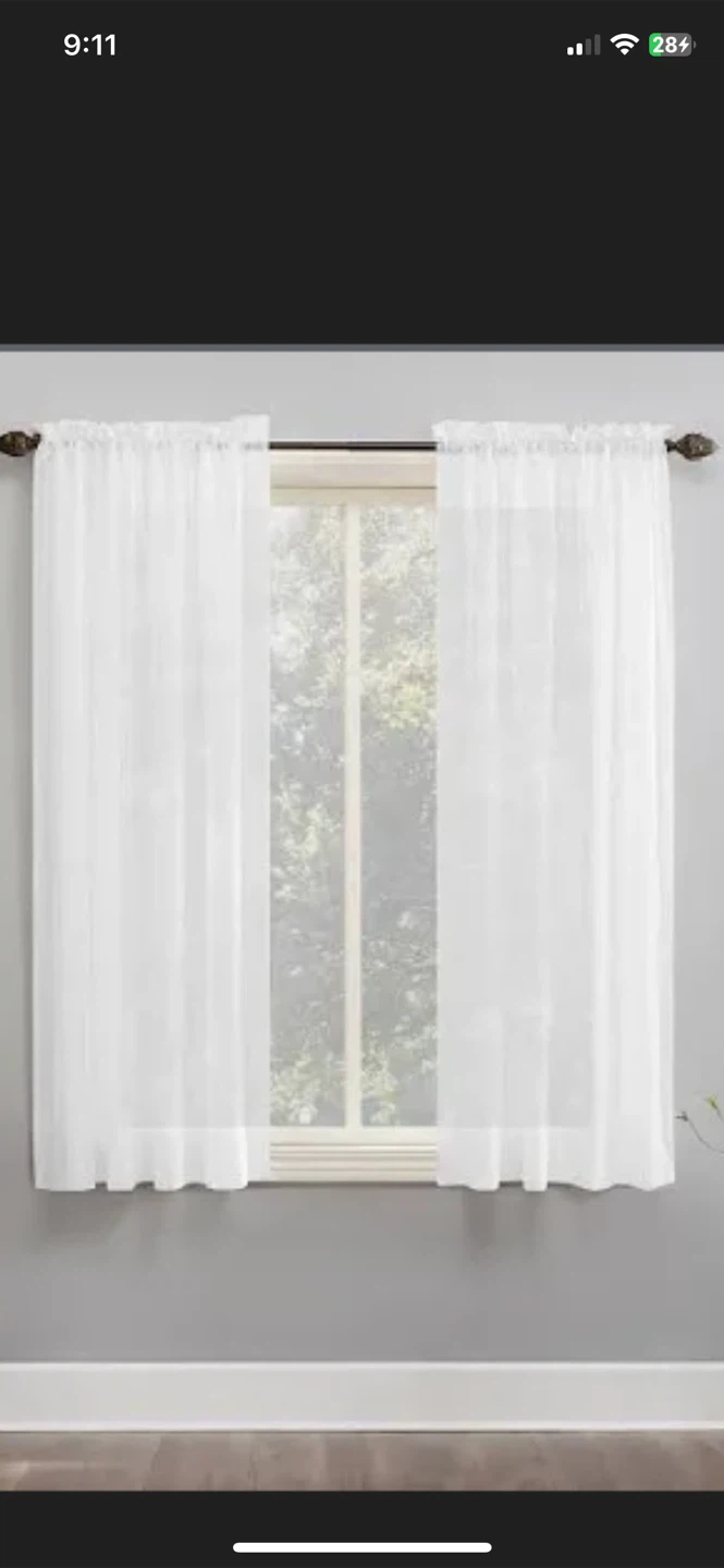 2 Teal Curtains 65" x 40"
