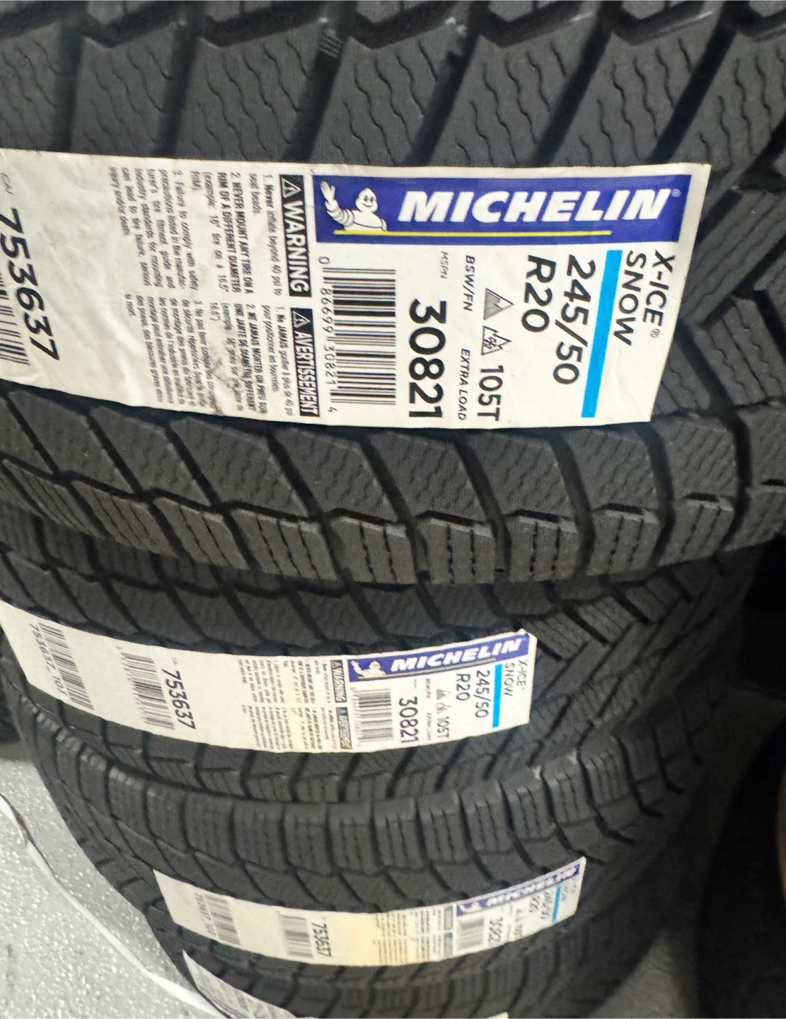 Michelin X-Ice Snow Winter Tires - 245/50R20 - photo 2