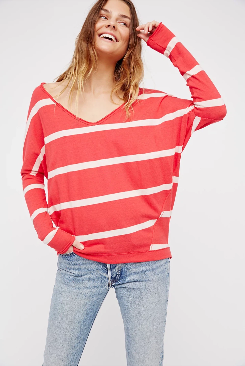 Free People We The Free Upstate Striped Top Size Medium 🏆 - photo 2