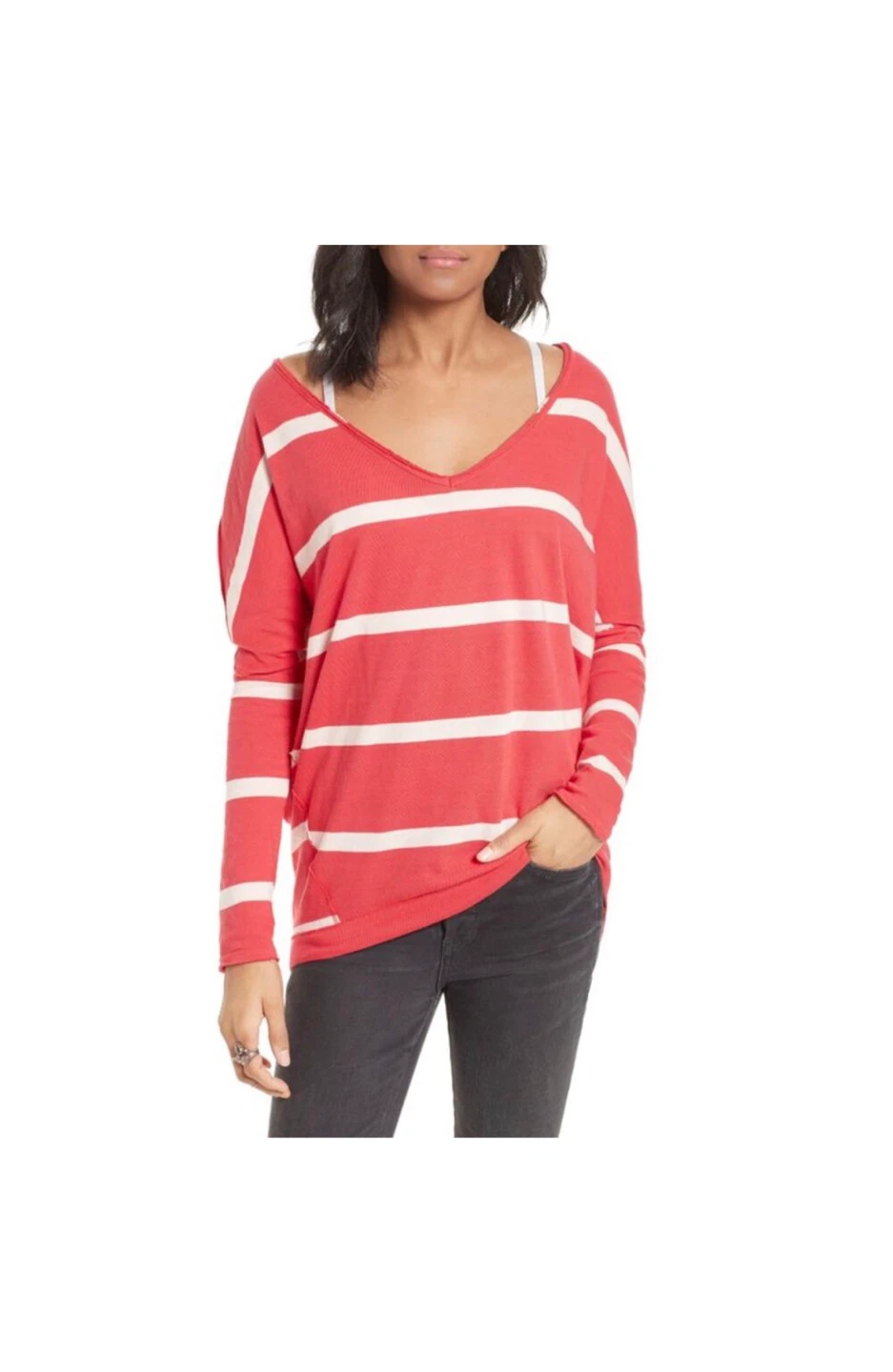 Free People We The Free Upstate Striped Top Size Medium 🏆