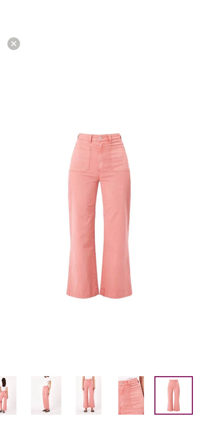 Rolla’s Sailor Drill Jeans High Rise Flare Leg Peach Size 30 🏆 - photo 5