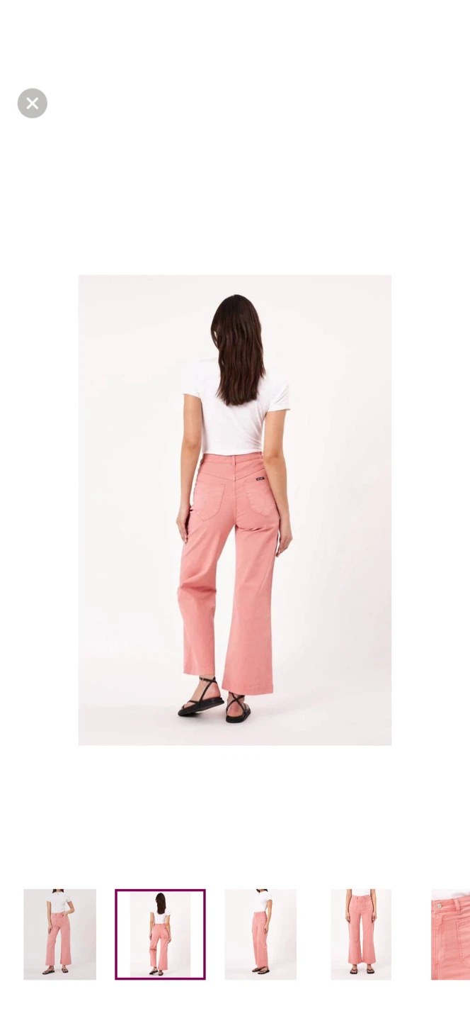 Rolla’s Sailor Drill Jeans High Rise Flare Leg Peach Size 30 🏆 - photo 2