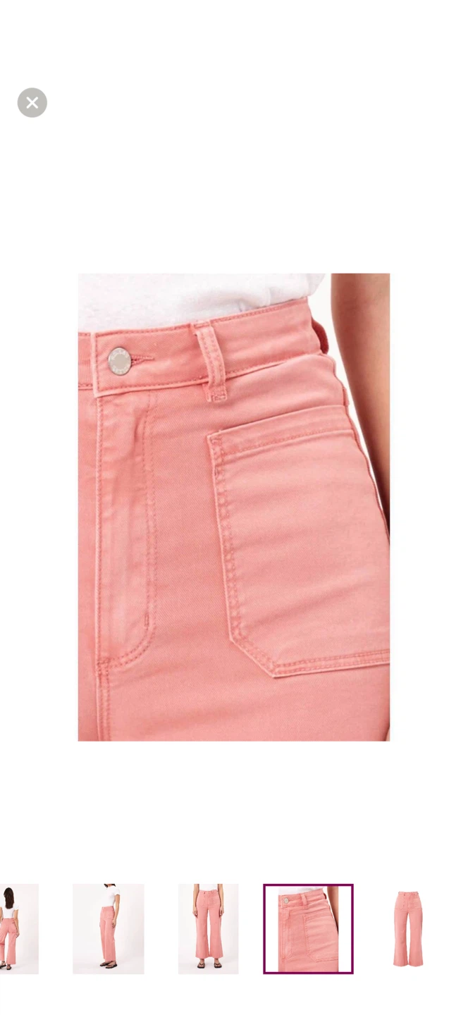 Rolla’s Sailor Drill Jeans High Rise Flare Leg Peach Size 30 🏆 - photo 4