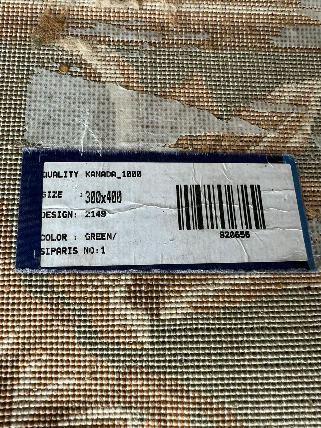 Large Area Rug - Green & Beige - 300x400 cm - photo 3