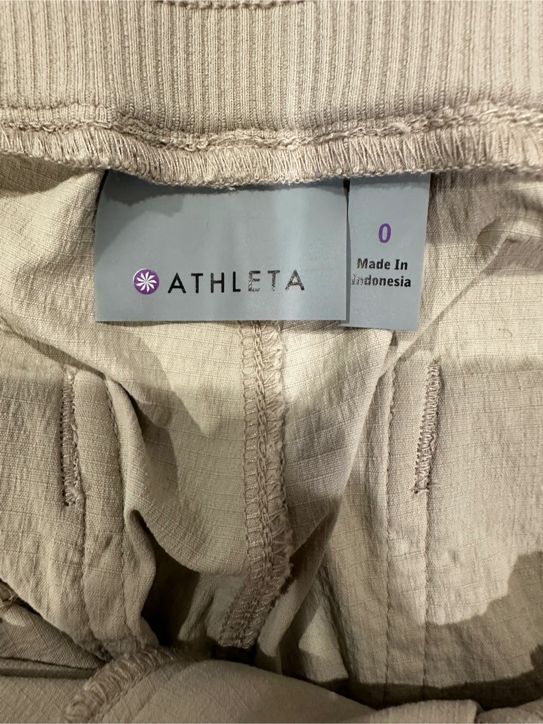 Athleta Women’s Jogger Zip Pockets Beige Size 0 🏆 - photo 5