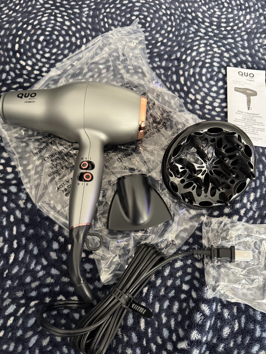QUO Beauty Copper Ceramic Hair Dryer