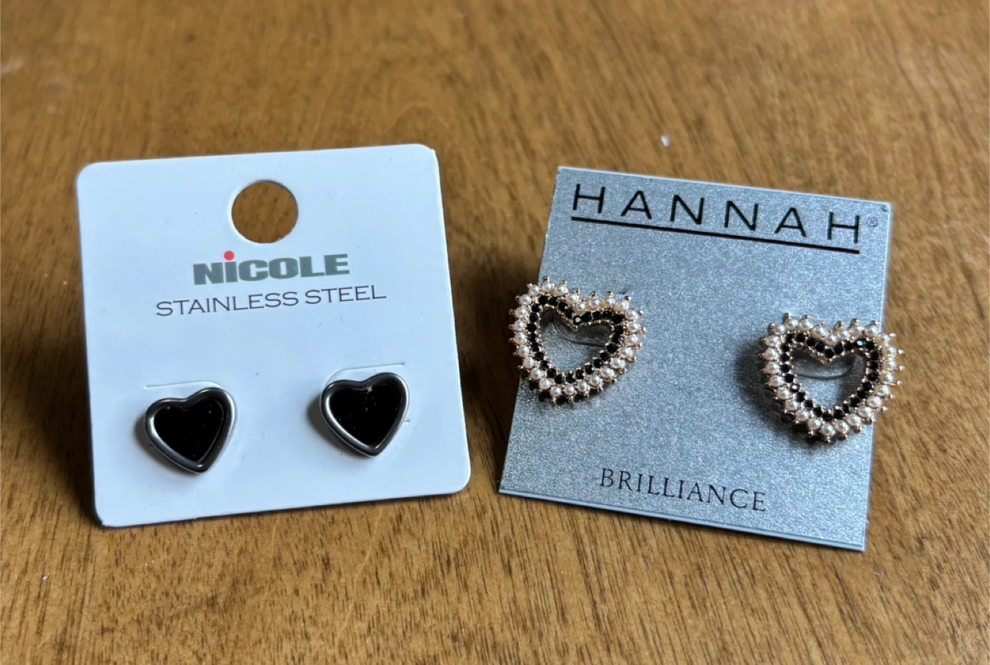 & Hannah Heart Earrings only