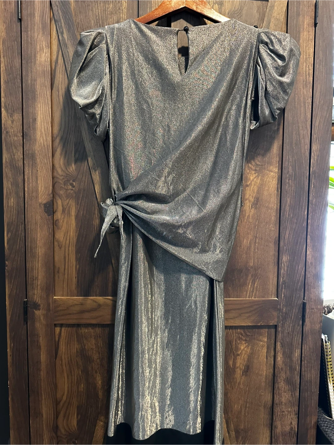Vintage 80’s Metallic Silver Party Dress XS/S 🏆 - photo 2