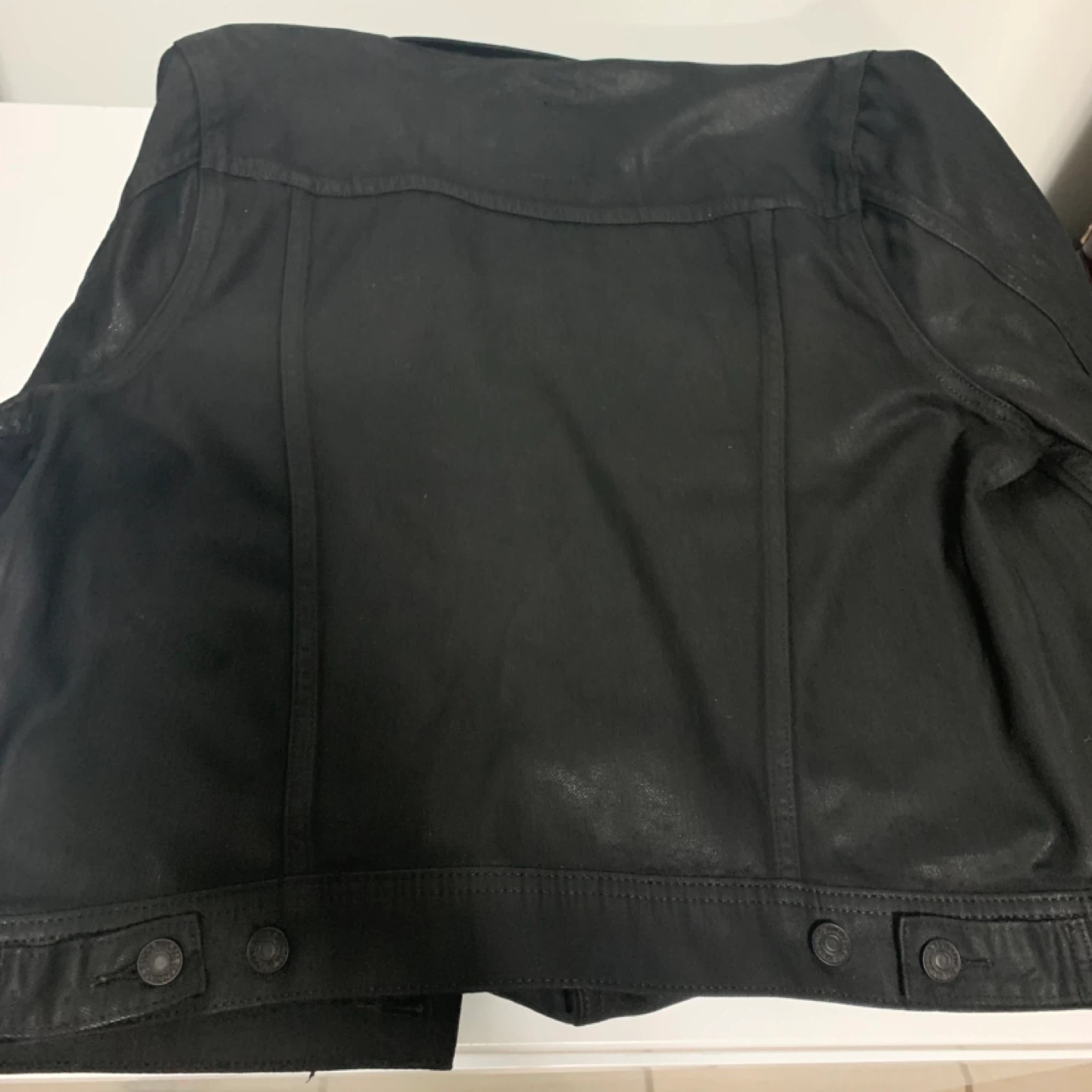 7 For All Mankind Black Denim Jacket - photo 5