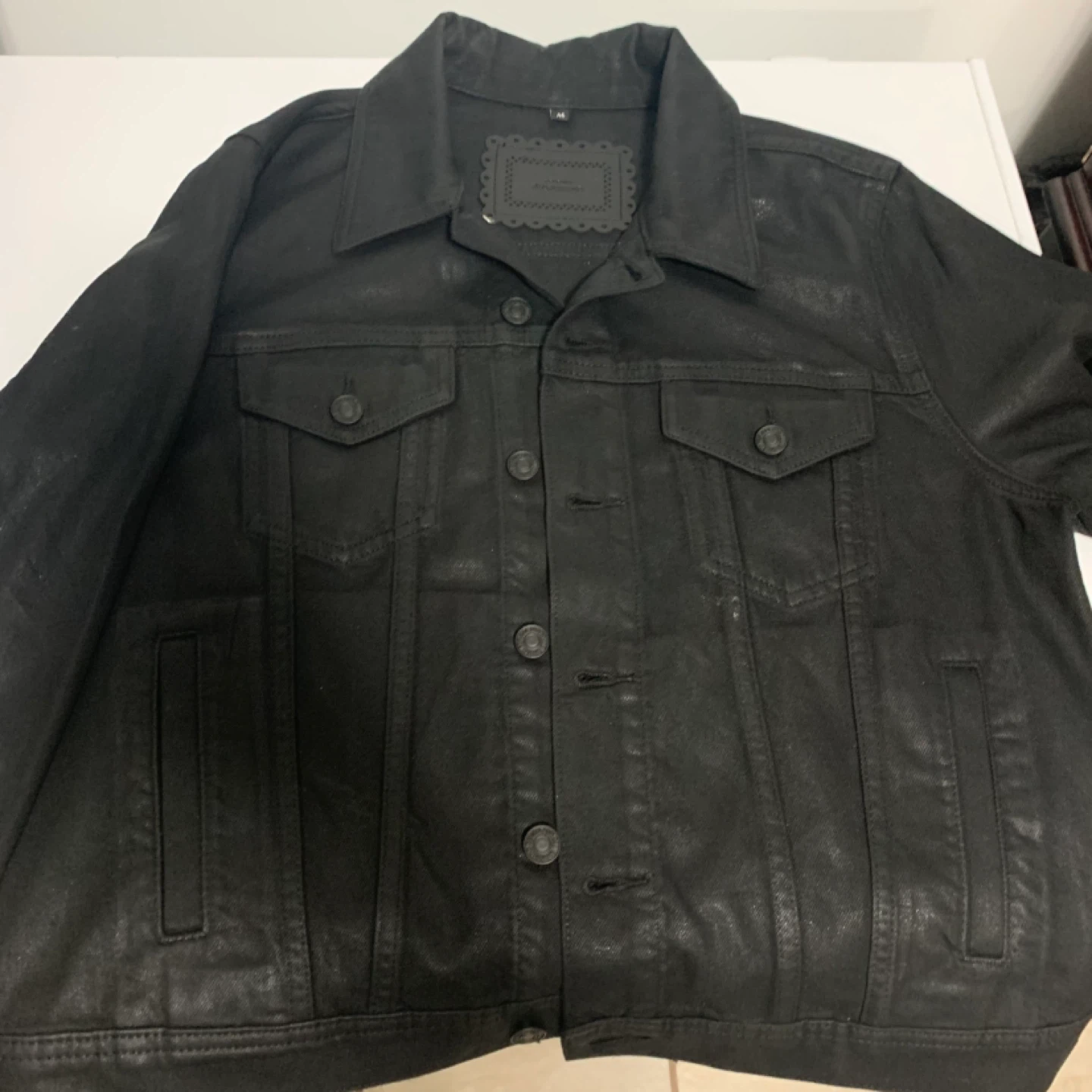 7 For All Mankind Black Denim Jacket