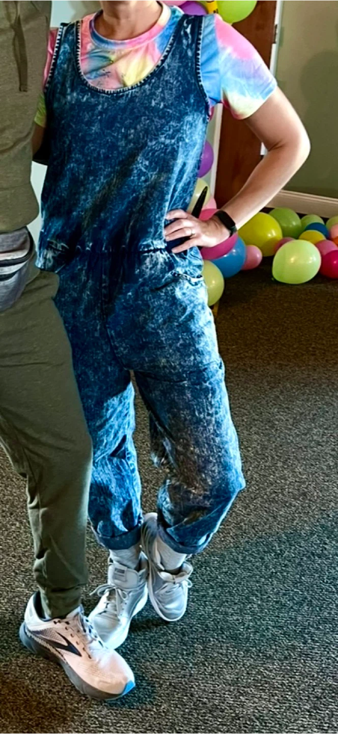P6 Collections Women's Acid Wash Jumpsuit Size 6 🏆 - photo 4