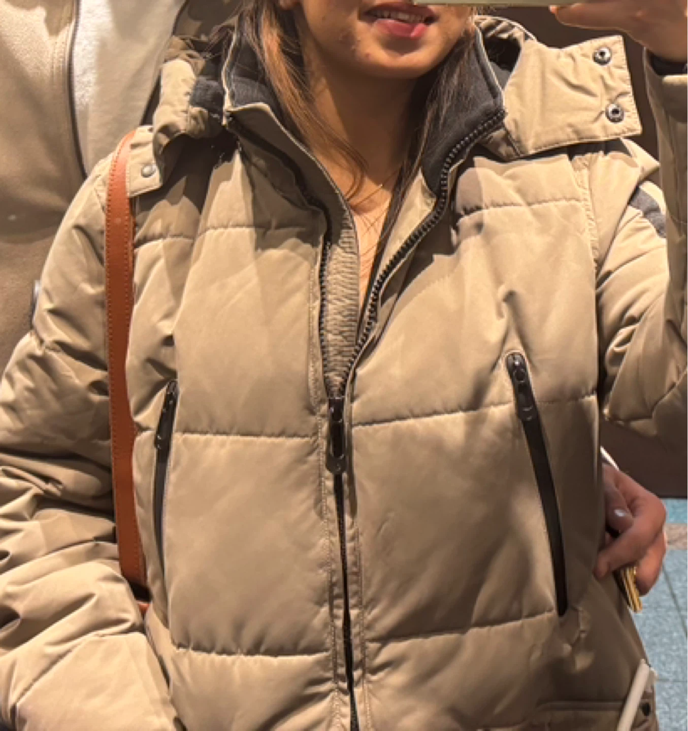 Noize Puffer Winter Jacket with Fur Trimmed Hood
