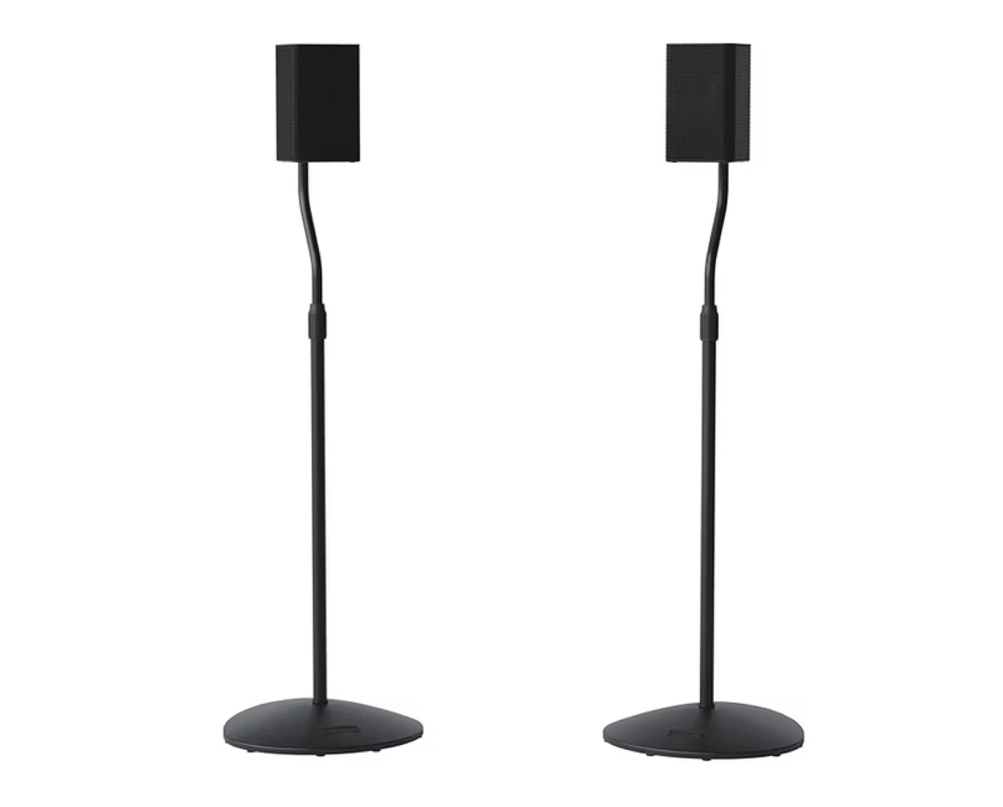 Pair of Black Speaker Stands